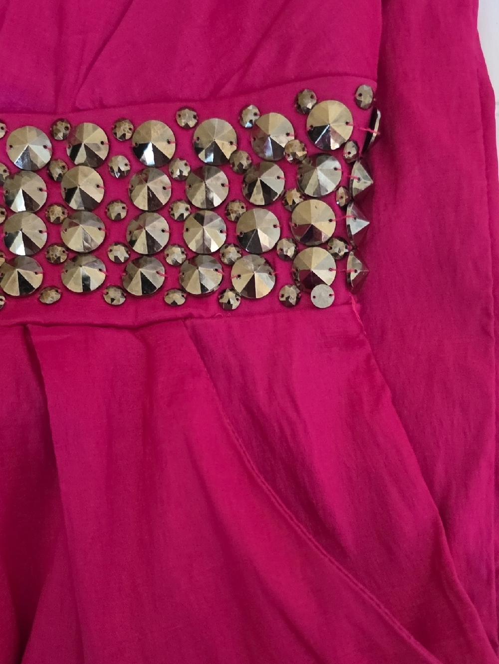 Strapless Hot Pink Dress Size S - Picture 7 of 7